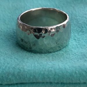 Silpada Hammered Silver Ring Size 7